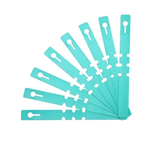 MIHEY Green Plastic Plant Tags with Marker Pen, 2cm x 20cm (0.79" x 7.87") | 200 Pcs Wrap Around Hanging Tree Labels thumbnail 3