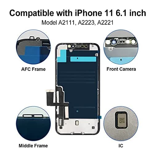 EFAITHFIX iPhone 11 Screen Replacement LCD Assembly 6.1 Inch | Incell Display with Tools thumbnail 3