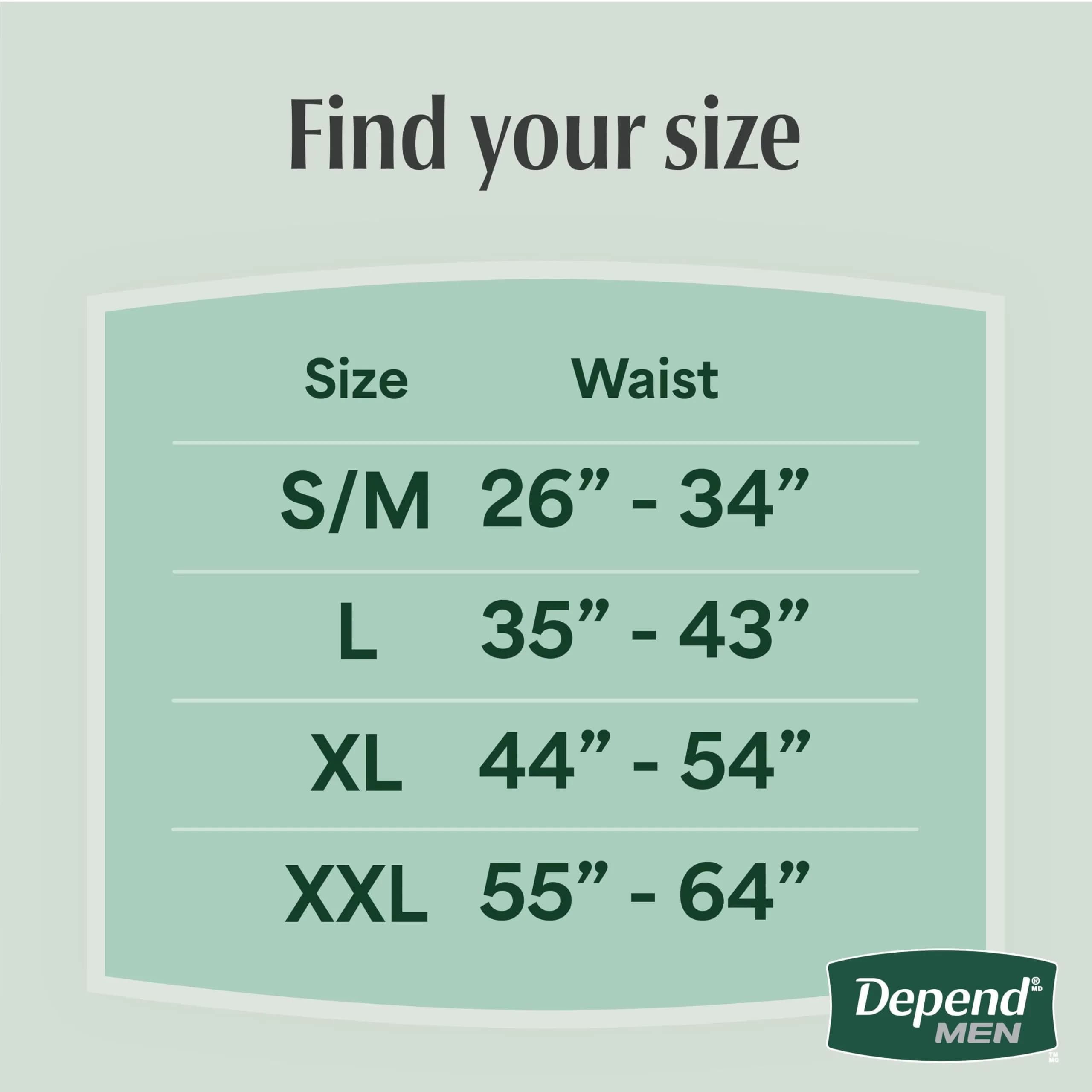 Depend Fresh Protection Adult Diapers for Men XL Grey 68 Count | USA Imported Incontinence Underwear thumbnail 4