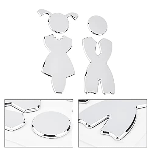 GORGECRAFT Toilet Signs Self Adhesive for Boy and Girl | Washroom Door Signs for School, Home, Hotel, Office, Store, Parking, Restaurant thumbnail 4