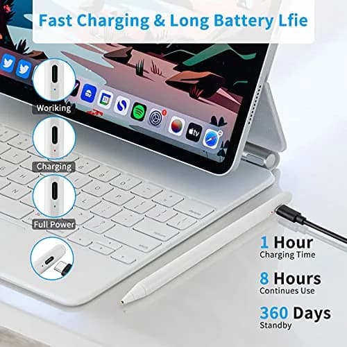 Rsepvwy Samsung A7/A8/A9/A11+ Tablet Stylus White | Precision Drawing & Writing thumbnail 2