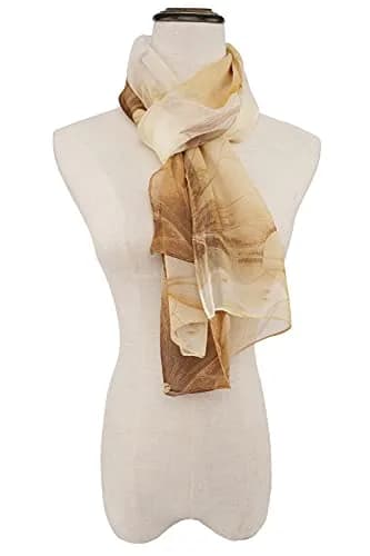 YOUR SMILE Women's Lightweight Floral Print/Solid Color Shawl Scarf 62x20 in | Versatile Spring Summer Accessory thumbnail 3