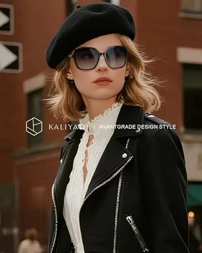 KALIYADI Polarized Sunglasses Womens Oversized Square UV400 Protection 58mm thumbnail 3