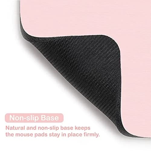 Audimi Small Mouse Pad 6 x 8 Inch Pink | Smooth Glide & Non-Slip Base thumbnail 5