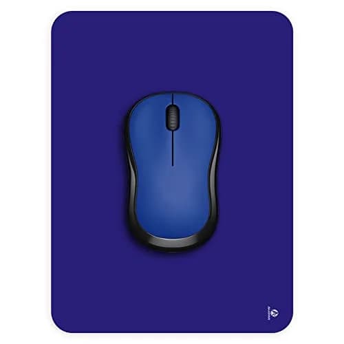 Audimi Small Mouse Pad 6 x 8 Inch, Mini Mouse Pad Thick for Laptop Wireless Mouse Home Office Travel, Portable & Washable (Blue) | Smooth Glide & Non-Slip Base thumbnail 1