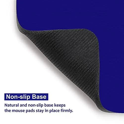 Audimi Small Mouse Pad 6 x 8 Inch, Mini Mouse Pad Thick for Laptop Wireless Mouse Home Office Travel, Portable & Washable (Blue) | Smooth Glide & Non-Slip Base thumbnail 5