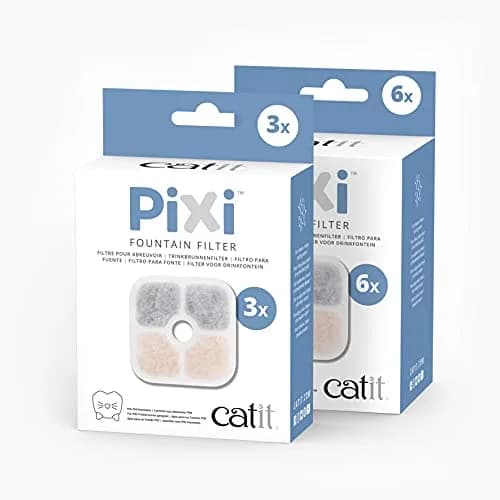 Catit PIXI Cat Drinking Fountain Original Filter 6-Pack | Certified Water Purifier for Cats in India thumbnail 5