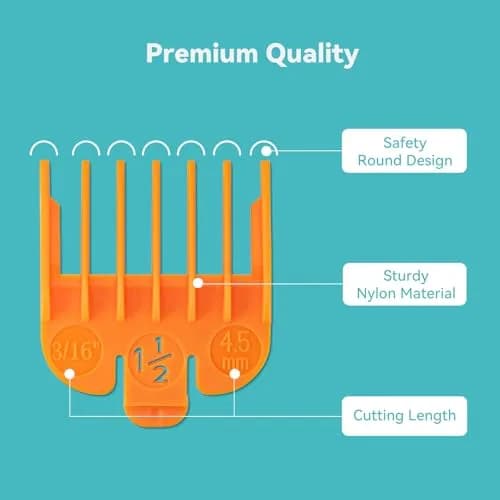 LAVEST Clipper Guards Set Compatible with Wahl Clippers | Color-Coded Guide Combs for Hair Cutting thumbnail 5