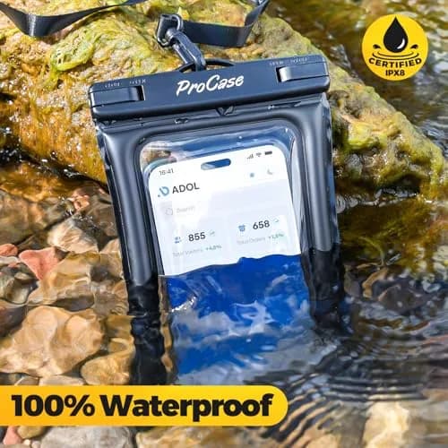 ProCase Waterproof Phone Pouch 2 Pack | IPX8 Floating Dry Bag for 7" Phones thumbnail 3