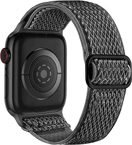 Lerobo Adjustable Nylon Solo Loop Band Compatible with Apple Watch 38mm-49mm | Breathable & Sweat-Resistant Sport Band thumbnail 1