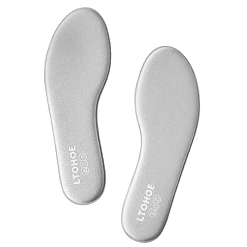 LTOHOE Memory Foam Insoles for Women Replacement Comfort 8mm Grey US 5.5 | Support & Comfort thumbnail 1