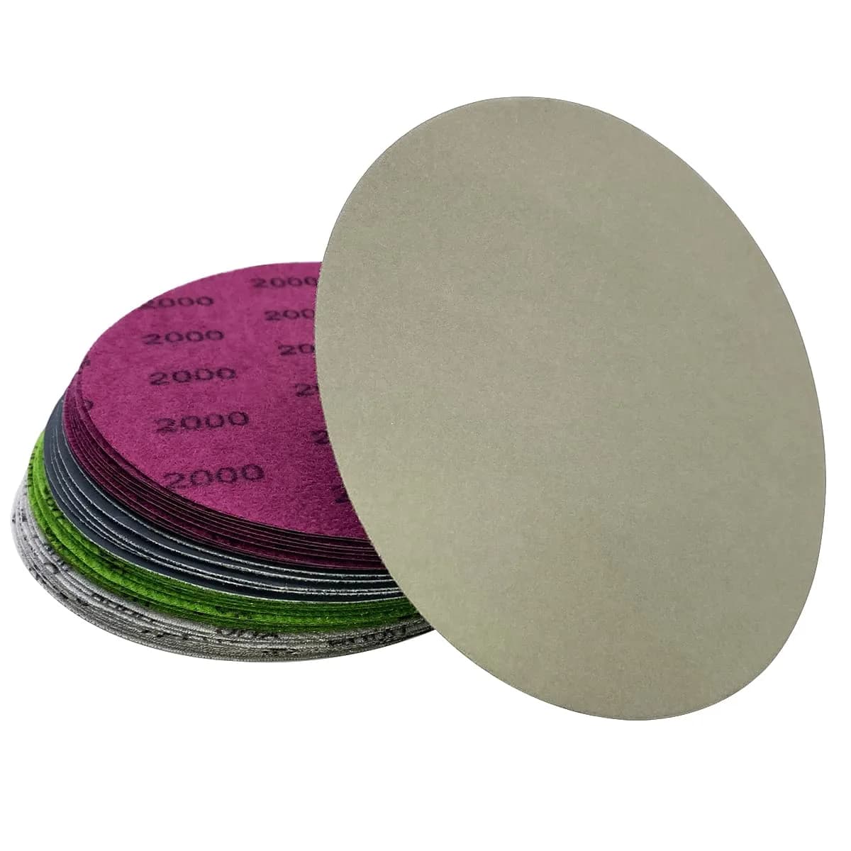 AutKerige 6 Inch Wet Dry Sandpaper Set | Assorted Grit 1000-5000 for Auto, Wood, Metal