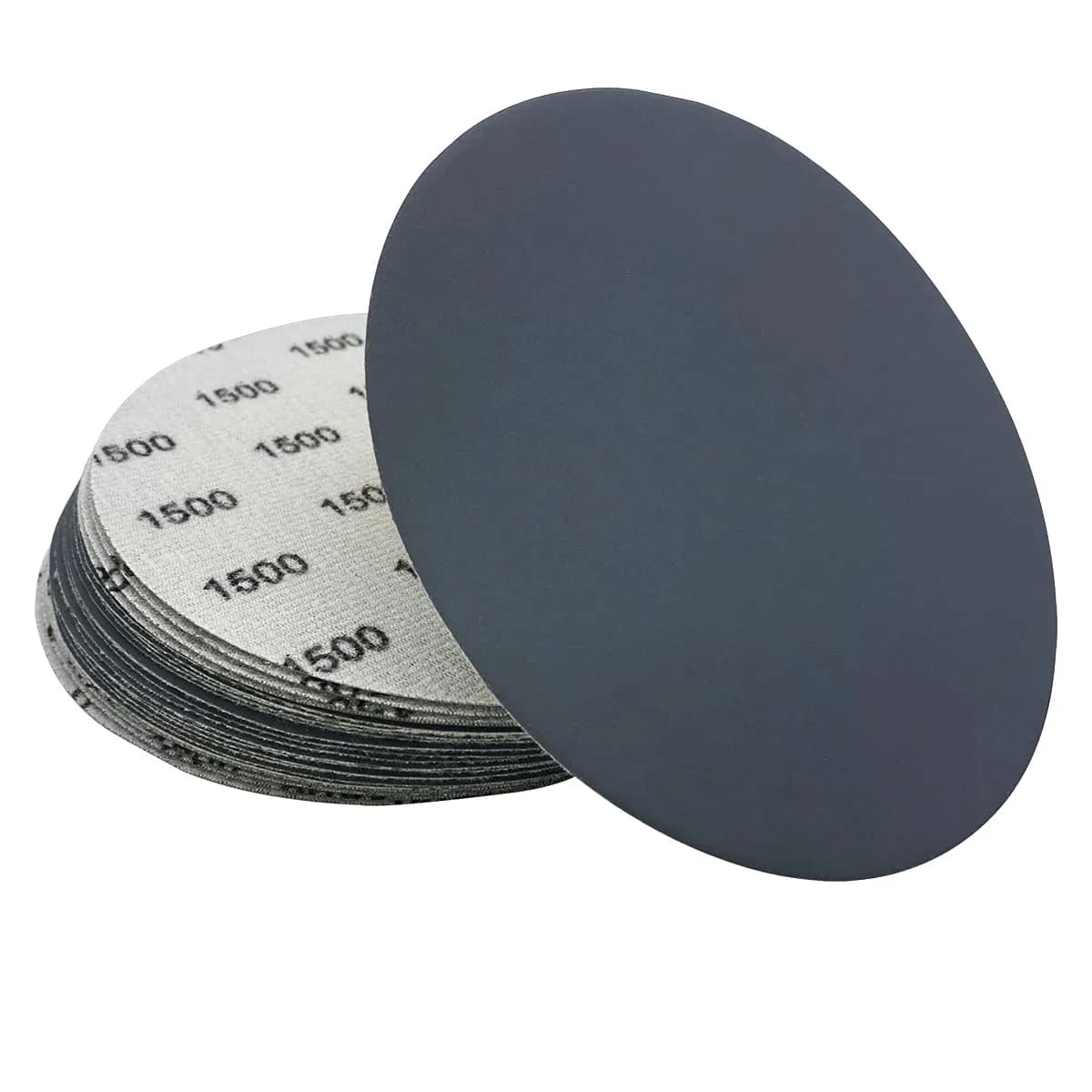 AutKerige 6 Inch 1500 Grit Wet Dry Sandpaper | Hook & Loop Discs for Auto & Home Use - main product image