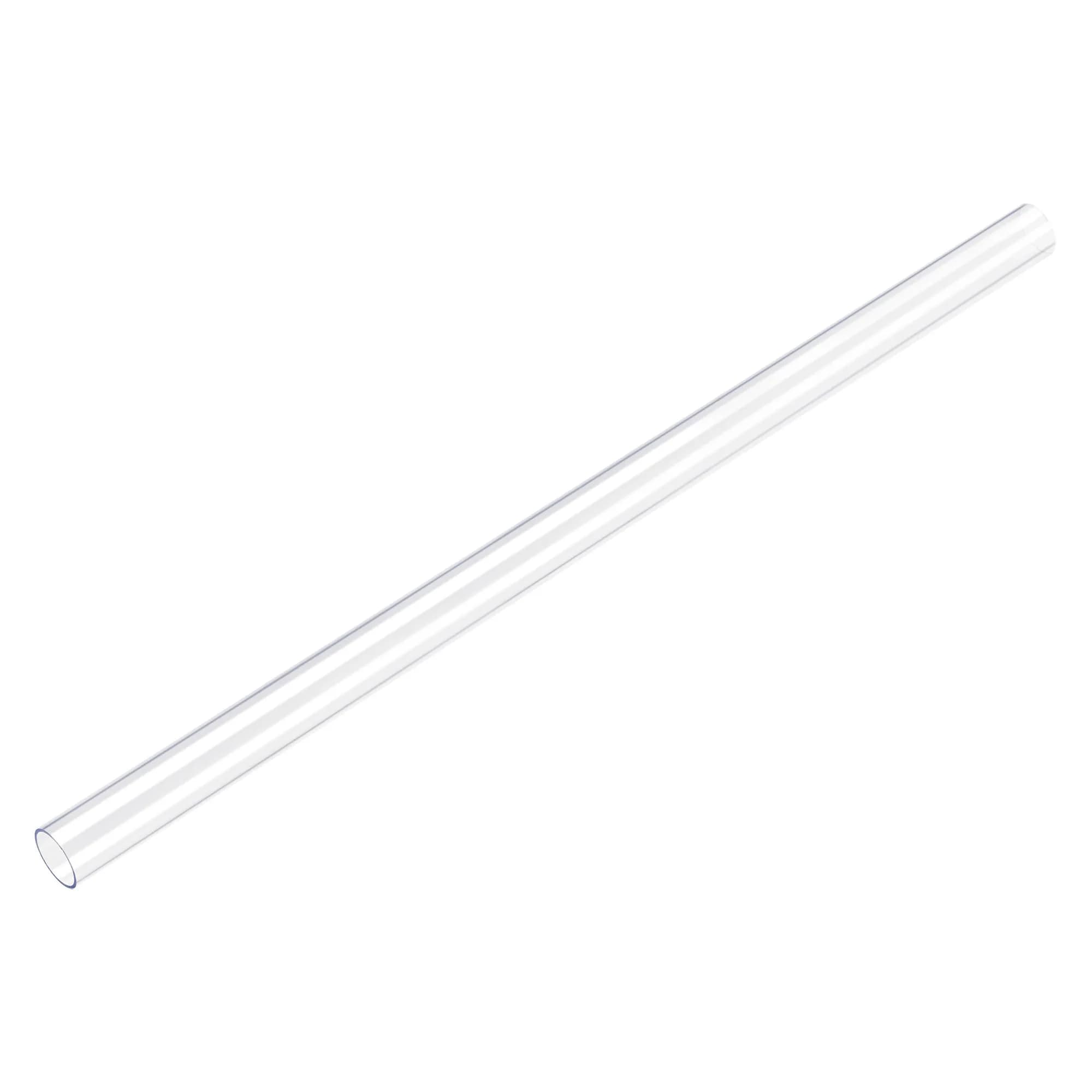 uxcell Clear Polycarbonate Rigid Round Tubing 71mm ID x 75mm OD x 305mm (1Ft) Length | Industrial Raw Material for DIY & Hardware — 11mm x 12mm x 305mm