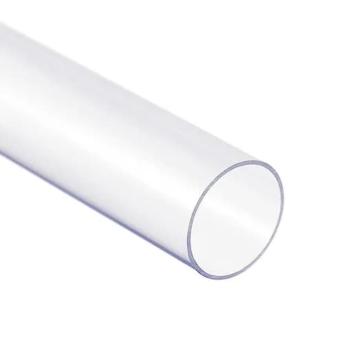 uxcell Rigid Round Clear Tubing 26mm ID x 28mm OD 1Ft | Impact-Resistant Polycarbonate Tube thumbnail 3