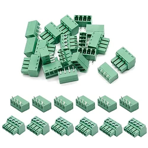 Bonsicoky 4-Pin 3.81mm Pitch PCB Screw Terminal Blocks (10-Set) | Industrial Grade Connectors for Electronics thumbnail 1