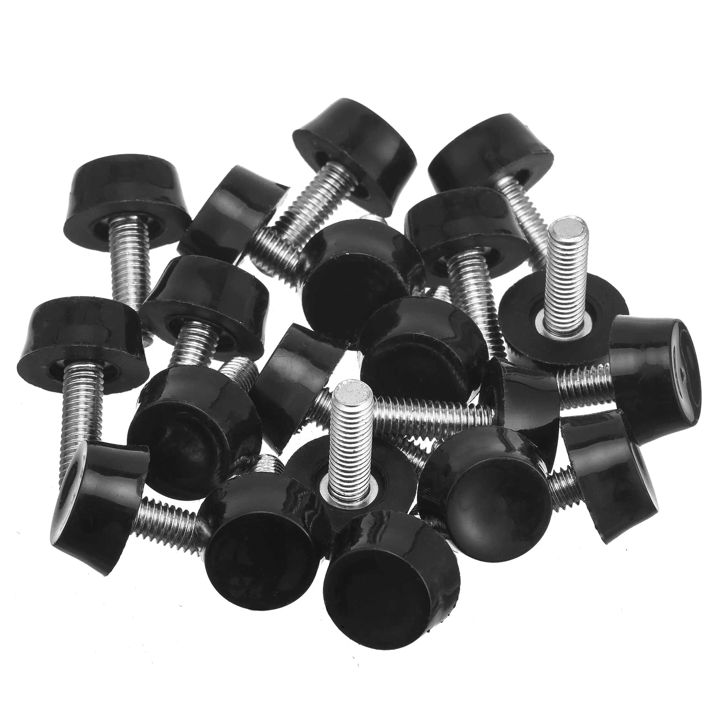 MILDWOO Furniture Levelers M6 Thread Adjustable Screw in 20 Pcs | Floor-Friendly Non-Skid Design