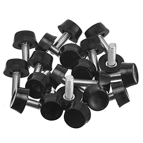 MILDWOO Furniture Levelers M6 Thread Adjustable Screw in 20 Pcs | Floor-Friendly Non-Skid Design thumbnail 1