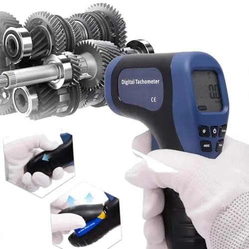 Thsinde Handheld Digital Laser Tachometer Non-Contact RPM Meter 99999RPM | Accurate Speed Measurement thumbnail 4