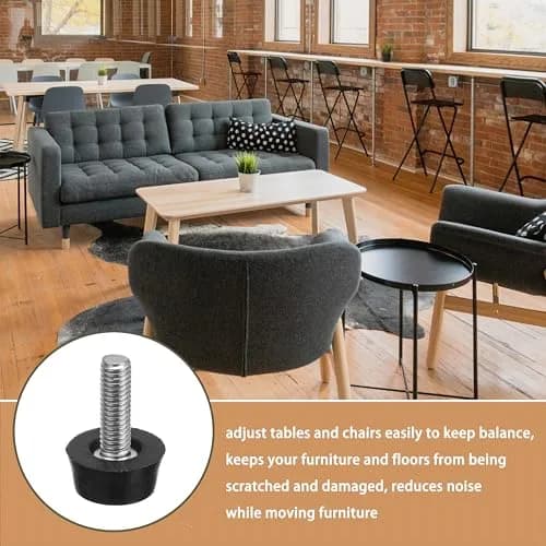 MILDWOO Furniture Leveling Feet 1/4"-20 UNC Thread Adjustable Set | Protect Floors & Level Furniture thumbnail 3