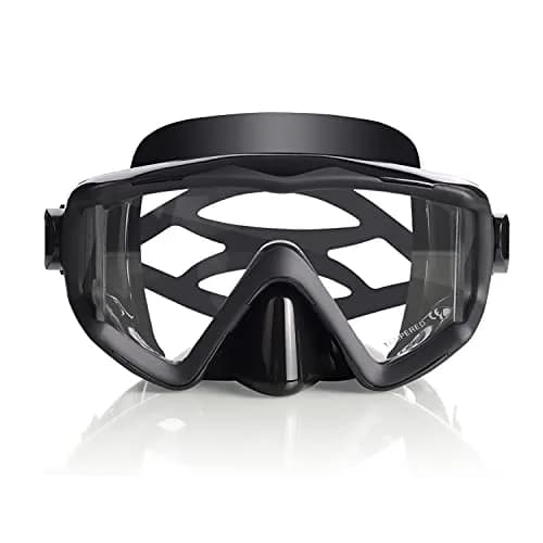 EXP VISION Pano 3 Window Scuba Diving Mask, Tempered Glass Snorkel Mask 280g (9.87 oz) | Wide View Anti-Fog Swim Mask thumbnail 7