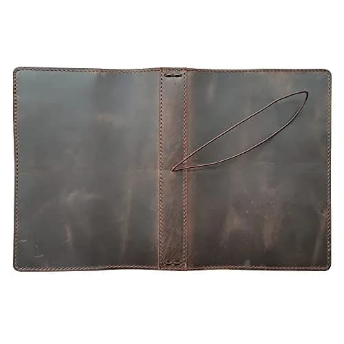 newestor Travelers Notebook Cover A5 Size Dark Brown Genuine Leather | Durable & Functional for Daily Use thumbnail 4