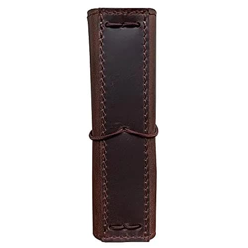 newestor Travelers Notebook Cover Passport Size Dark Brown | Genuine Leather with Pen Loop & Card Slots thumbnail 8