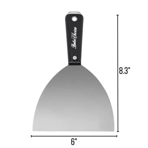 Bates Choice 6 Inch Flexible Drywall Spackle Knife | Carbon Steel, Rust-Resistant, Soft-Grip Handle thumbnail 2