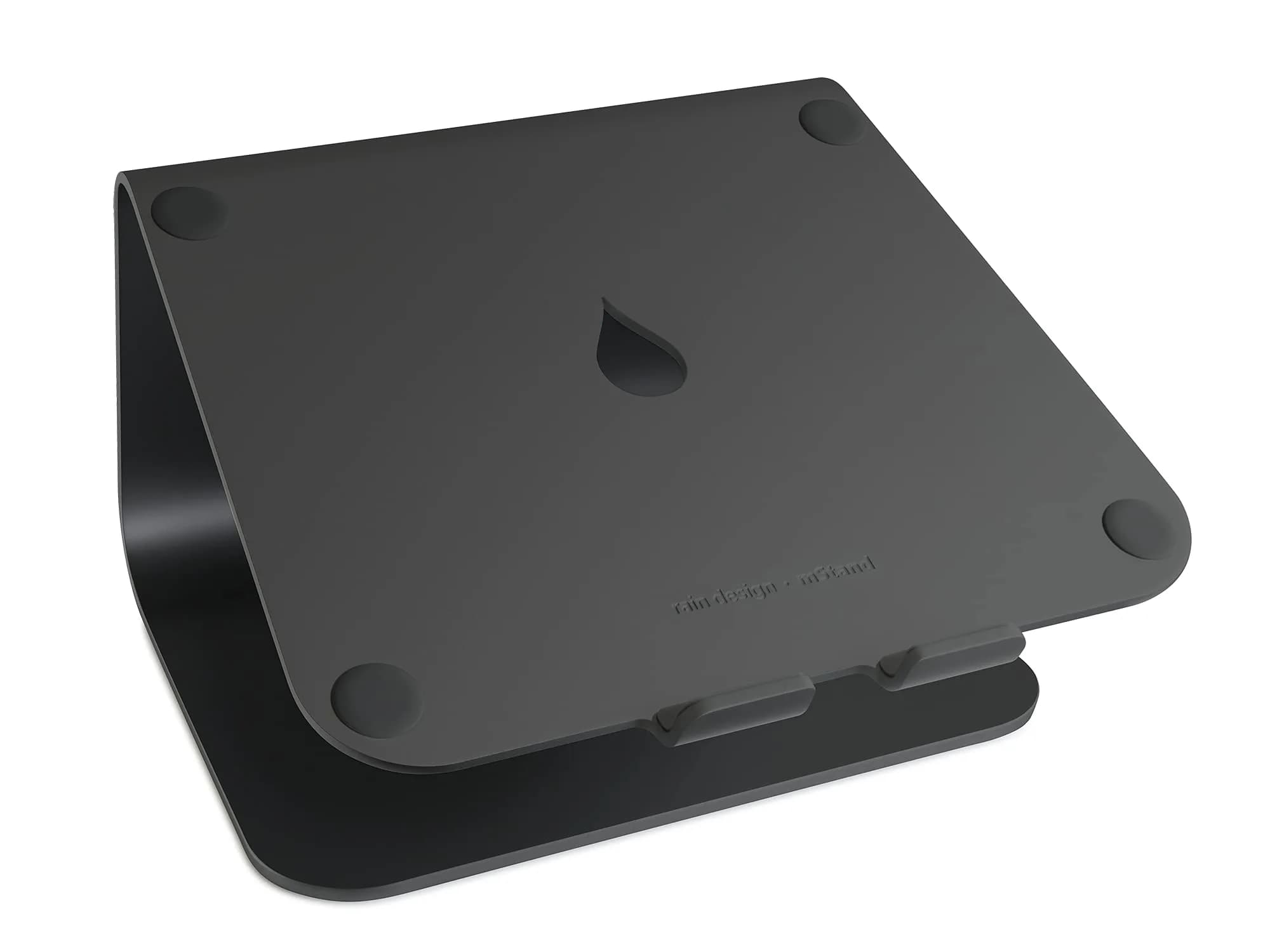 Rain Design mStand Laptop Stand (Black, mStand) | Elevates Laptop Screen 5.9 Inches for Better Posture