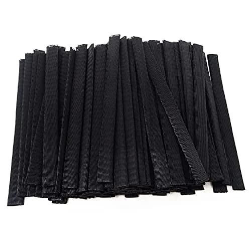 Honbay 100PCS Makeup Brush Protector Mesh Covers (12cm x 1cm) | Expandable & Reusable for Brushes, Tassels, Buds thumbnail 1