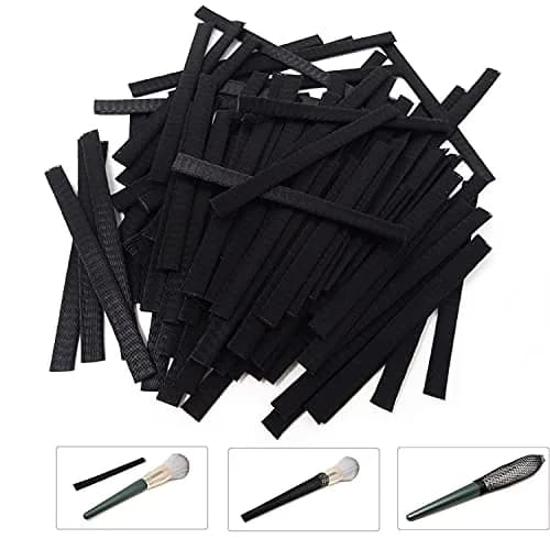 Honbay 100PCS Makeup Brush Protector Mesh Covers (12cm x 1cm) | Expandable & Reusable for Brushes, Tassels, Buds thumbnail 2
