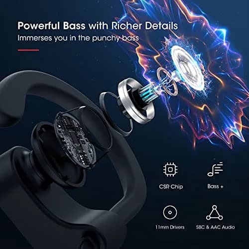 Redzoo Flame Wireless Bluetooth 5.0 Earbuds | 16 Hrs Playtime, IPX7 Waterproof, Secure Fit thumbnail 3