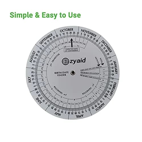 Ezyaid Pregnancy Wheel, OB-GYN Due Date Calculator, Gestational EDC Wheel for Midwives and Health Workers | Accurate, Easy-to-Use Pregnancy Tool thumbnail 4