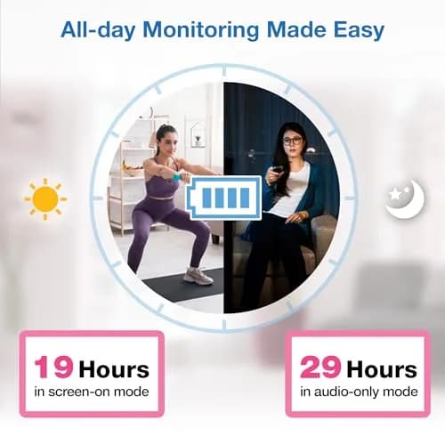 VTech VM819-2 Baby Monitor with 2 Cameras – 19-Hour Battery, 1000ft Range | Secure FHSS Connection thumbnail 7