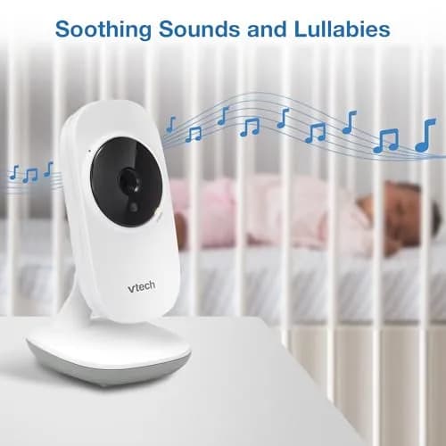 VTech VM819-2 Baby Monitor with 2 Cameras – 19-Hour Battery, 1000ft Range | Secure FHSS Connection thumbnail 9