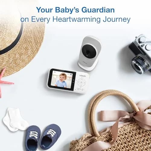 VTech VM819-2 Baby Monitor with 2 Cameras – 19-Hour Battery, 1000ft Range | Secure FHSS Connection thumbnail 3