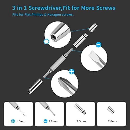 HQVOIC Magnetic Eyeglass Repair Kit with 26 Pieces | Precision Tools for Spectacles and Sunglasses thumbnail 3