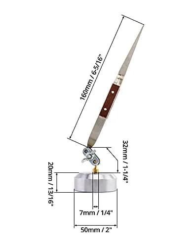 QWORK Cross Locking Tweezers with Base 360° Rotation | Jewelry Welding Soldering Repair Kit thumbnail 6