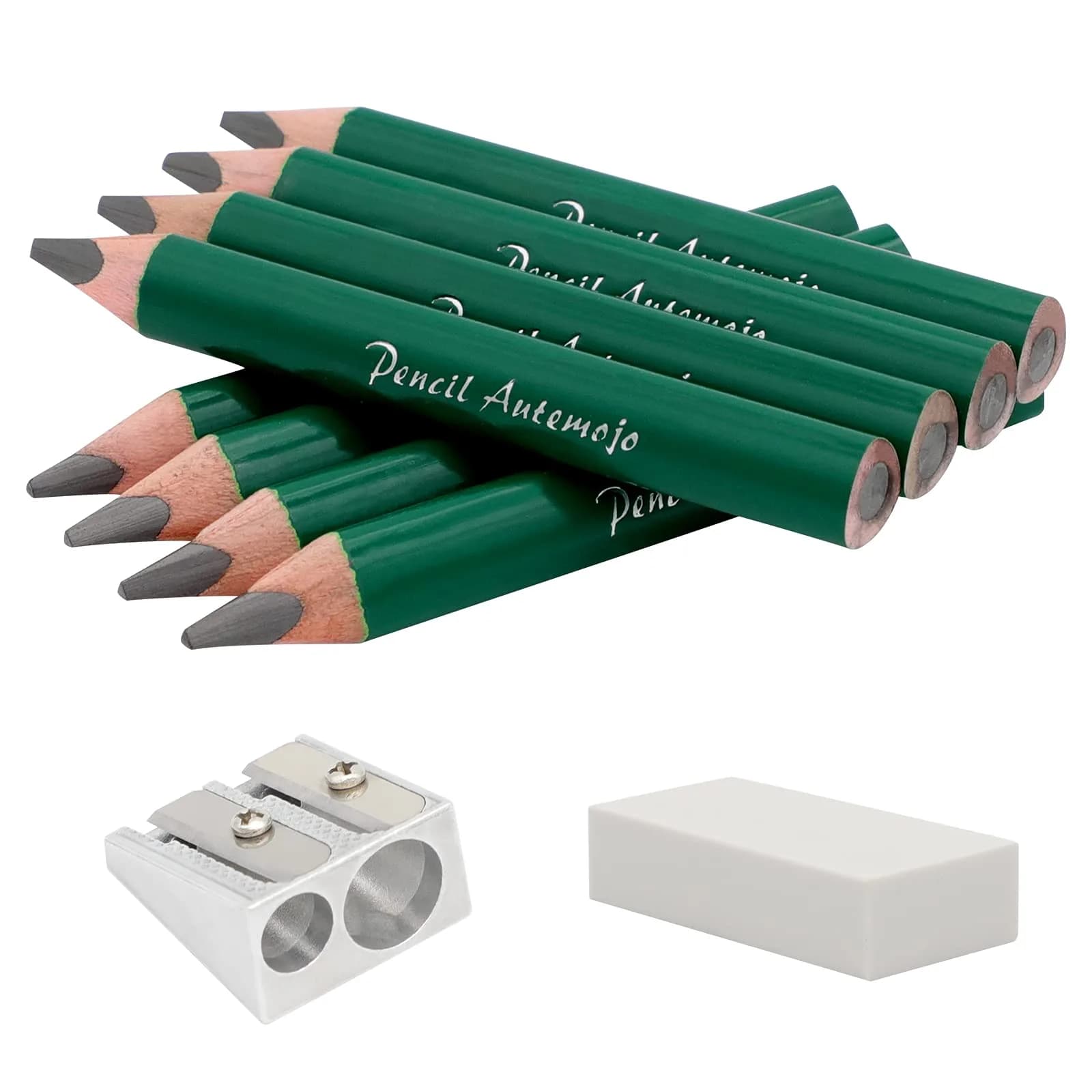 AUTEMOJO Triangular Fat Pencils 8.9 cm (3.5 inch) | Ergonomic Grip for Young Children