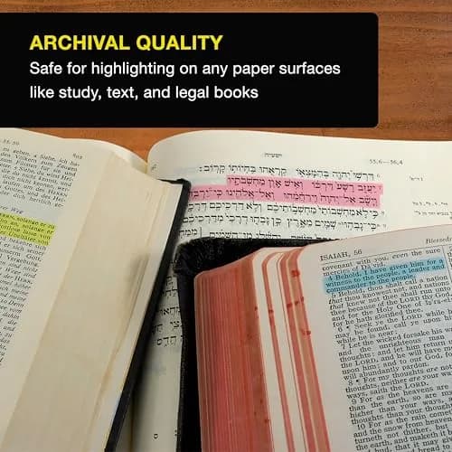 US Office Supply Bible Safe Highlighter Set of 12 | No Bleed Pastel Markers for Bible Study thumbnail 5