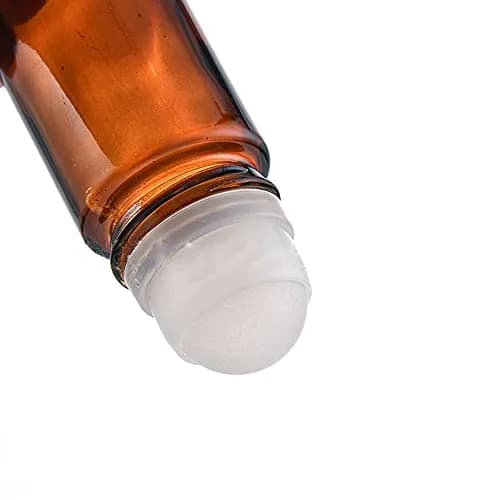 Wresty 50ml Amber Glass Roll On Bottle | Leak-Proof Essential Oil Container for Travel & Cosmetics thumbnail 4
