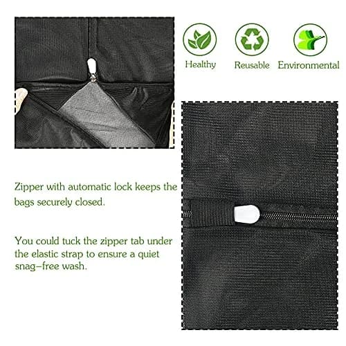 Tenn Well Extra Large Mesh Laundry Bags with Zipper (2-Pack, 110 x 90cm / 43 x 35 Inches) | Durable Wash Bags for Delicates, Bedding, Travel thumbnail 4