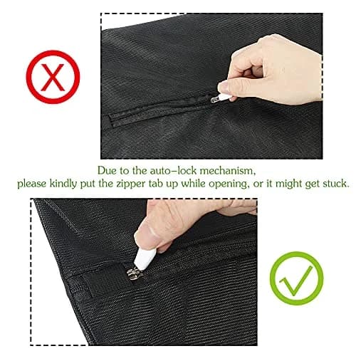 Tenn Well Extra Large Mesh Laundry Bags with Zipper (2-Pack, 110 x 90cm / 43 x 35 Inches) | Durable Wash Bags for Delicates, Bedding, Travel thumbnail 5
