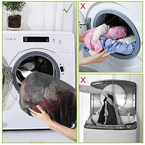 Tenn Well Extra Large Mesh Laundry Bags with Zipper (2-Pack, 110 x 90cm / 43 x 35 Inches) | Durable Wash Bags for Delicates, Bedding, Travel thumbnail 6