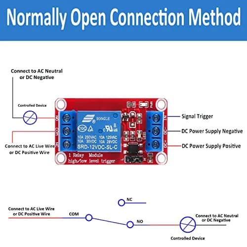 AEDIKO 5V 4pcs Relay Module - 1 Channel, Optocoupler Isolated, 10A Load | Arduino Compatible thumbnail 4