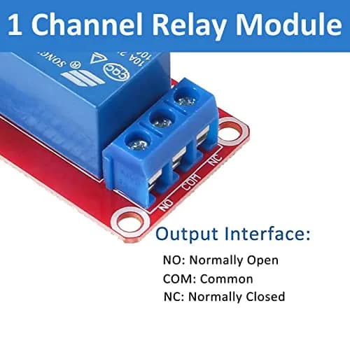 AEDIKO 5V 4pcs Relay Module - 1 Channel, Optocoupler Isolated, 10A Load | Arduino Compatible thumbnail 6