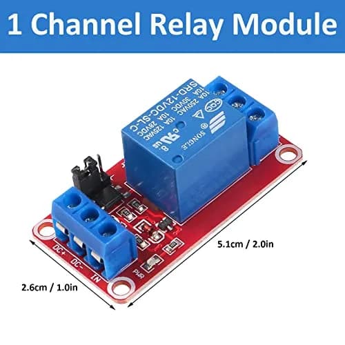 AEDIKO 5V 4pcs Relay Module - 1 Channel, Optocoupler Isolated, 10A Load | Arduino Compatible thumbnail 8