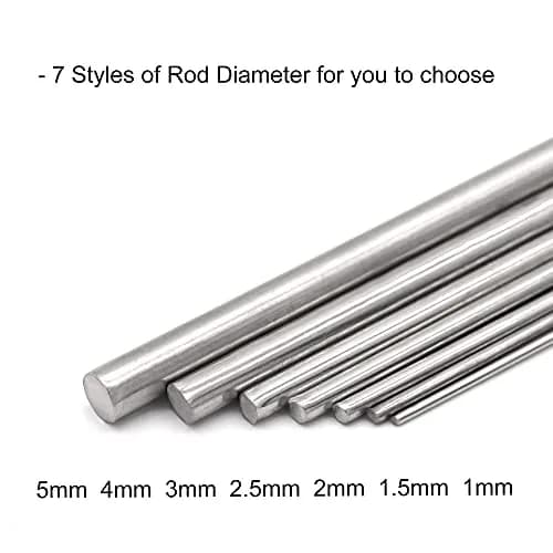 VictorsHome 2mm x 200mm 304 Stainless Steel Round Rod | Durable DIY Model Material thumbnail 4