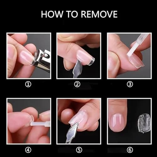 Ohlove False Nail Tips 500Pcs Medium Almond Full Cover Clear Acrylic Nails for DIY Nail Art, 10 Sizes thumbnail 7