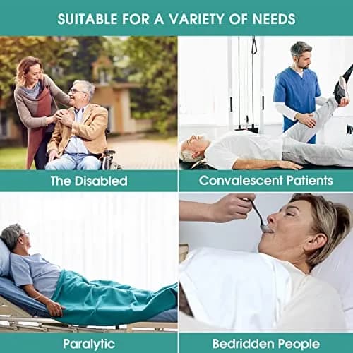 TINFAU Positioning Bed Pad with Handles 60" x 40" (152cm x 102cm) | Waterproof Glide Sheet for Patient Transfer thumbnail 6